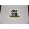 Image 2 : FRAMED WATERCOLORS, ELEPHANT & OWL (2 PCS)