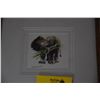 Image 3 : FRAMED WATERCOLORS, ELEPHANT & OWL (2 PCS)