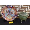 Image 1 : IMARI CHARGER & CHINESE STYLE ICE BUCKET (2 PCS) (DOES NOT INCLUDE STAND)