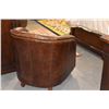 Image 8 : UPHOLSTERED BARREL CHAIRS (PAIR)