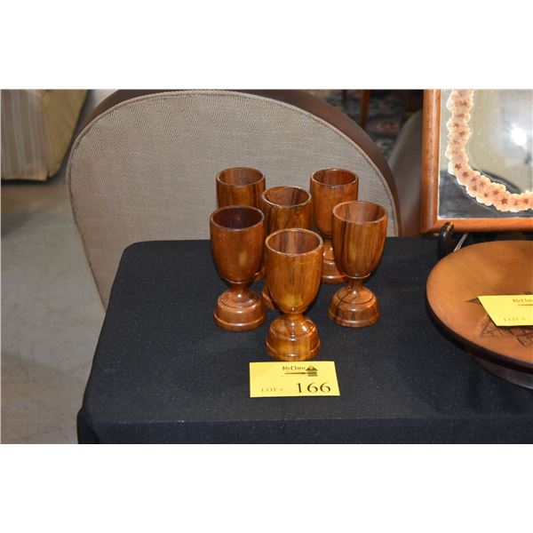 ANTIQUE KOA WOOD CUPS (6 PCS)