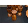 Image 4 : ANTIQUE KOA WOOD CUPS (6 PCS)