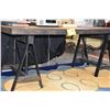 Image 3 : ADJUSTABLE DRAFTING TABLE W/SAW HORSE STYLE BASE (31 1/2" X 62 1/2")