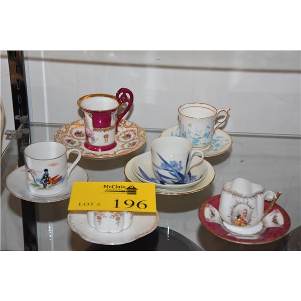 COLLECTION OF TEA CUPS & SAUCERS