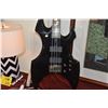 Image 2 : ESP LTD ELECTRIC BASS GUITAR (BLACK W/FLAMES), #IW11063591 W/SOFT CASE
