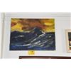 Image 1 : UNFRAMED PAINTING, STORMY WAVE