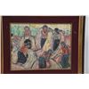 Image 2 : FRAMED OIL ON CANVAS, FIELD WORKERS (CONDITION ISSUES) (29 1/4" x 24 1/2")