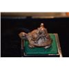 Image 4 : BOXWOOD NETSUKE: HAWK W/MONKEY & TURTLES (2 PCS)