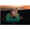 Image 6 : BOXWOOD NETSUKE: HAWK W/MONKEY & TURTLES (2 PCS)