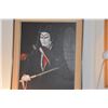 Image 2 : FRAMED OIL ON CANVAS, KABUKI; SIGNED (30" X 36")