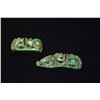 Image 2 : GREEN/BROWN JADEITE DRAGONS (2 PCS)