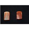 Image 2 : AGATE STONE CHOPS, UNCARVED (2 PCS)