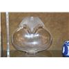 Image 2 : VINTAGE LALIQUE "CONE" VASE (CHIP ON BASE) (10 1/2" X 11 1/2")