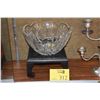 Image 1 : WATERFORD CRYSTAL BOWL (10 3/4") (DOES NOT INCLUDE STAND)