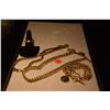 Image 1 : RALPH LAUREN GOLD TONE FASHION JEWELRY: NECKLACES, BRACELET & RING (4 PCS)