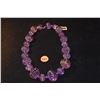 Image 2 : 14K AMETHYST MELON CUT & ROUND BEAD NECKLACE