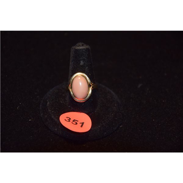 14K CORAL RING (4.9 GTW)