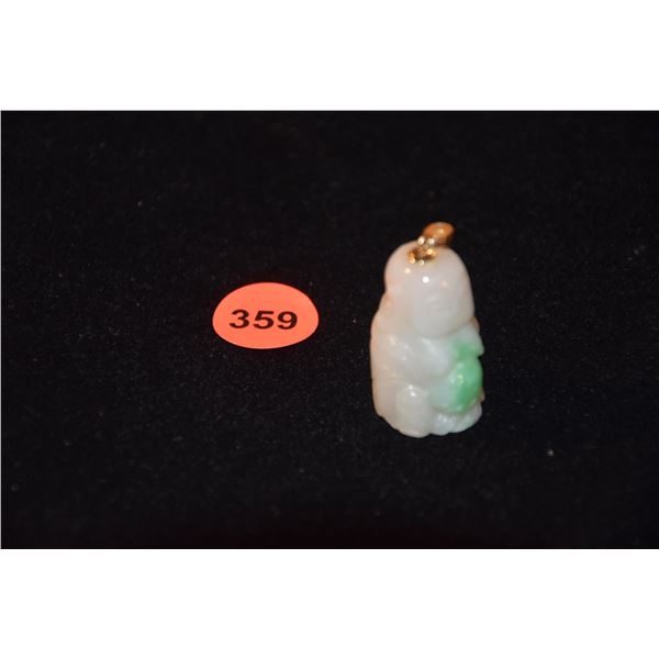 14K JADE PENDANT