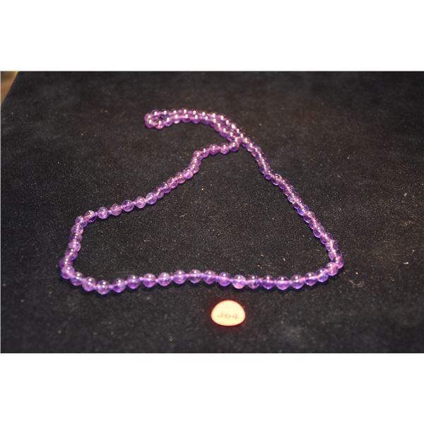 AMETHYST BEAD NECKLACE