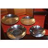 Image 2 : JAPANESE STERLING SILVER IMPERIAL "KIKU" WINE CUPS (3/4" X 6 1/3") (900 G) (4 PCS) (DOES NOT INCLUDE