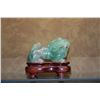 Image 2 : CHINESE VINTAGE FLUORITE LION W/STAND