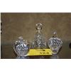 Image 1 : WATERFORD CRYSTAL BELL, APPLE & STRAWBERRY (3 PCS)