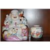 Image 2 : CHINESE PORCELAIN LAUGHING BUDDHA & PORCELAIN GINGER JAR (2 PCS)