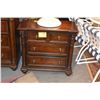 Image 1 : HOOKER NIGHTSTANDS W/3 DRAWERS, EQUIPPED W/FURNLITE (DIMMER & 2 EXTRA PLUGS) (PAIR)