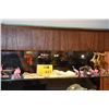 Image 1 : MIXED LOT: GLASS ELEPHANTS, BRASS DEER, MINIATURE TYPEWRITER & PHONE PENCIL SHARPENERS, FAUX PEARL T
