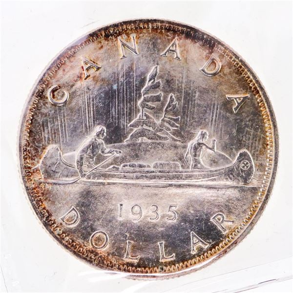 1935 Canada Silver Dollar MS 64 ICCS