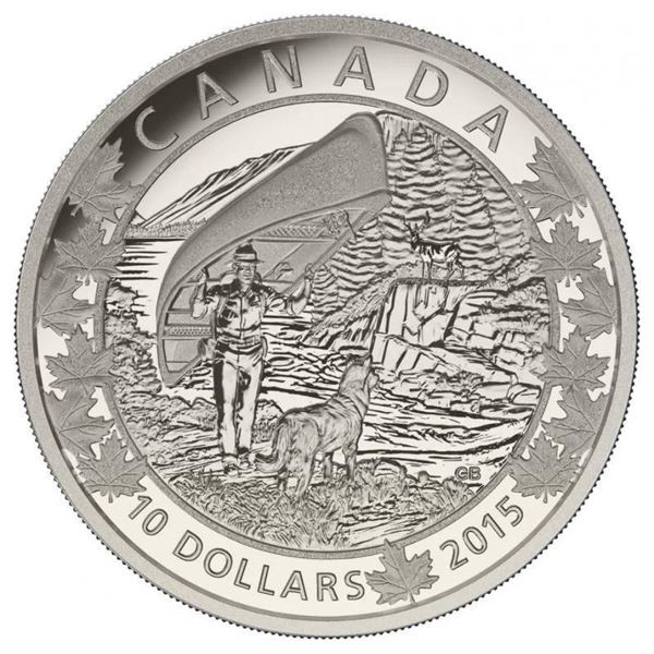 1/2 oz. Fine Silver Coin - Canoe Across Canada: The Wondrous West (2015) SOLD OUT