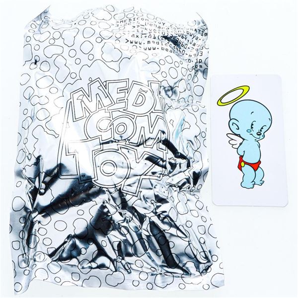 Medicom Bearbrick Be@rbrick 100% Series 46 Figure - Angel Saint - Open Box Sealed Pkg. w/COA1
