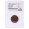 Image 1 : 1899 Canada Large One Cent MS63 BN NGC