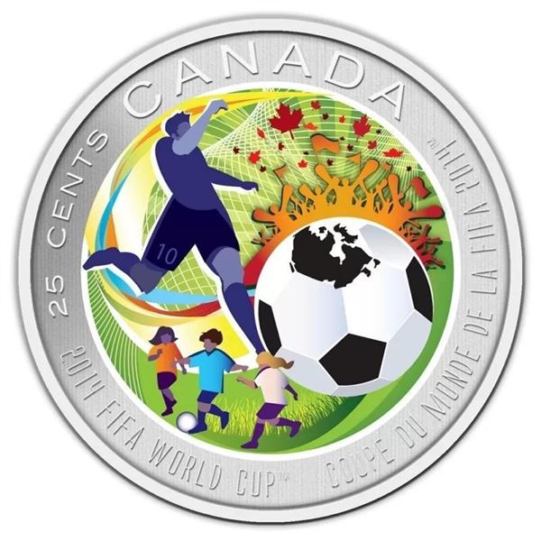 2014 25c 2014 FIFA World Cup™ - Coloured Coin