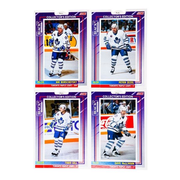 Group of 4 BLACKS Collector Edition Cards - Peter Zezel, Todd Gill, Dave Mcllwayns Nik Borschevsky