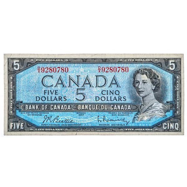 Bank of Canada 1954 Five Dollars