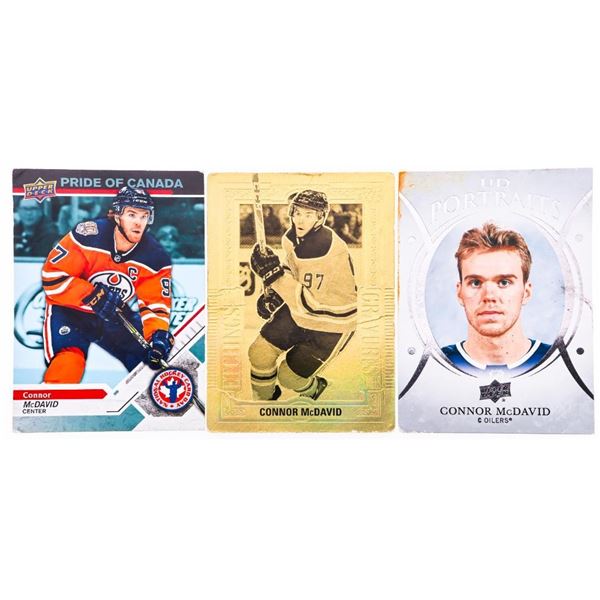 Lot 3 UD "Conner McDavid" Cards 2017-2018