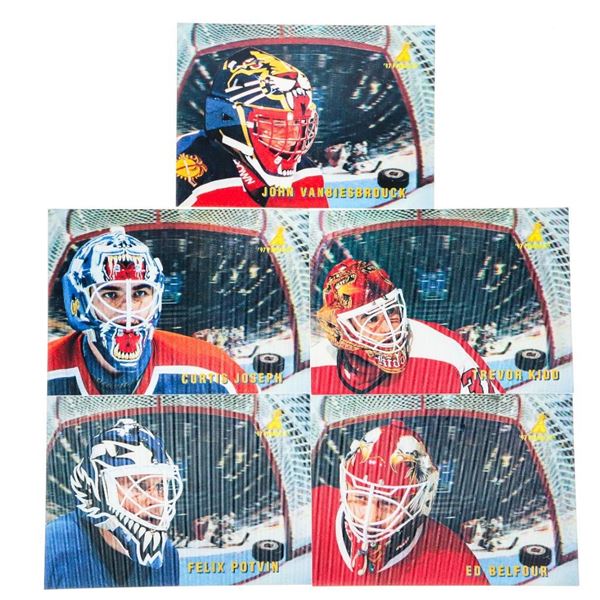 Lot 5 McDonalds 3D Goalie Cards, Joesph,Potvin, Belfour,Vanbiesbrouck,Kidd