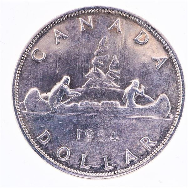Canada 1954 Silver Dollar