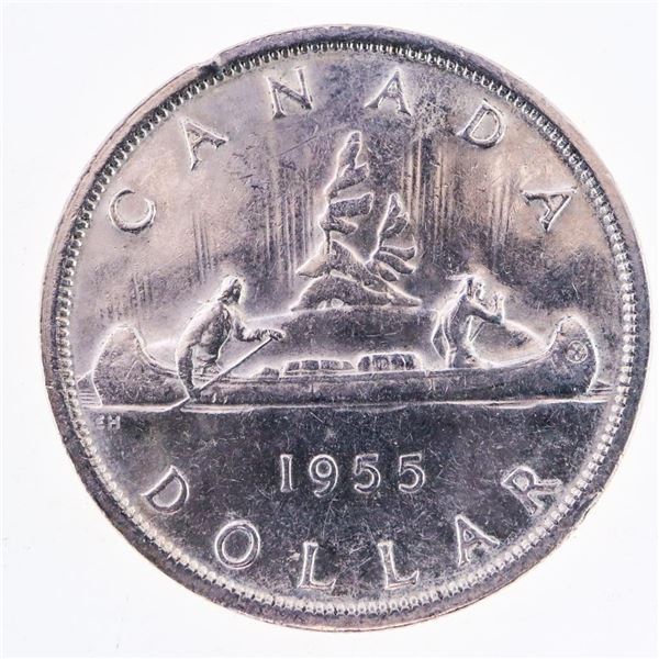 Canada 1955 Silver Dollar