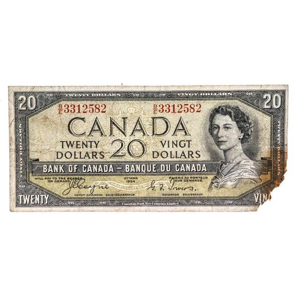 Bank of Canada, 1954 $20, Devil's Face