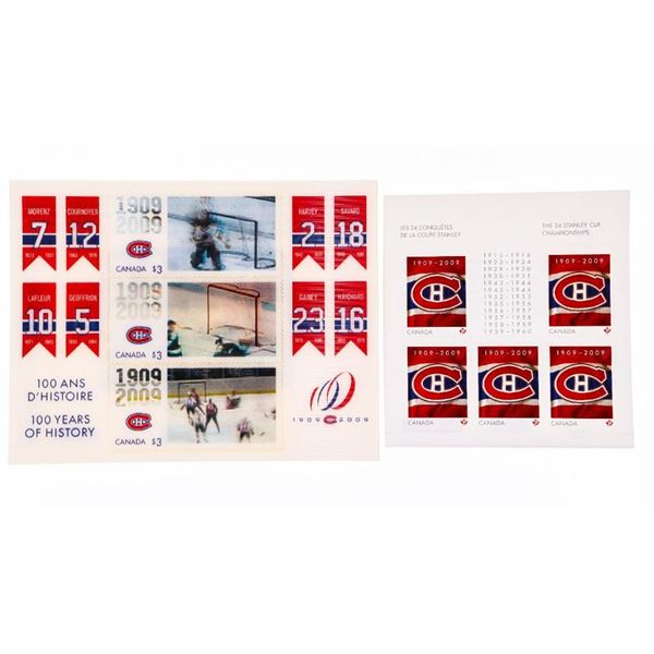 1909-2009 - Montreal Canadians Lenticular Stamp + 5 Stamps