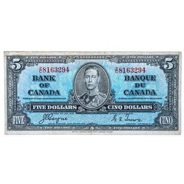 Bank of Canada 1937 $5.00