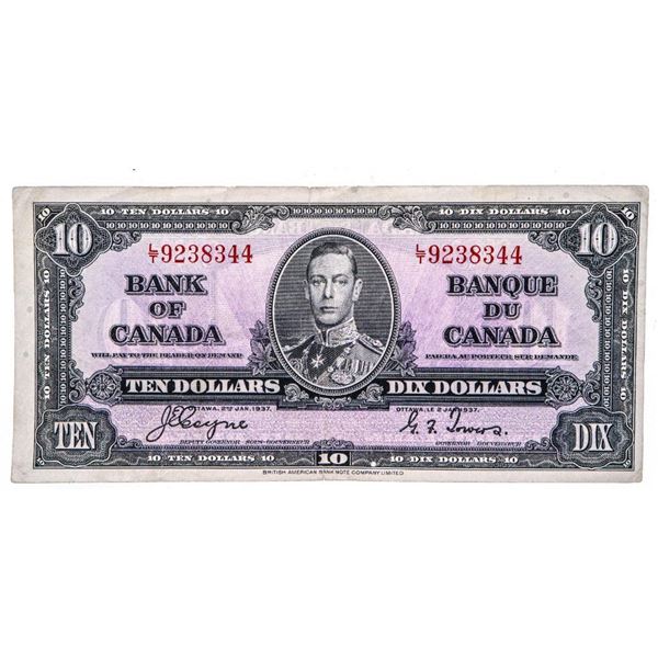 Bank of Canada 1937 Ten Dollars