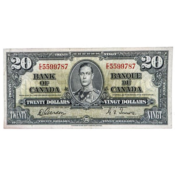 Bank of Canada 1937 $20