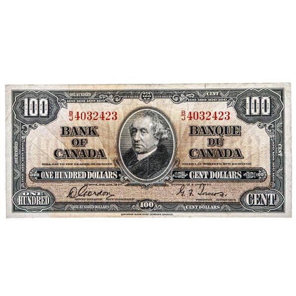 Bank of Canada 1937 $100