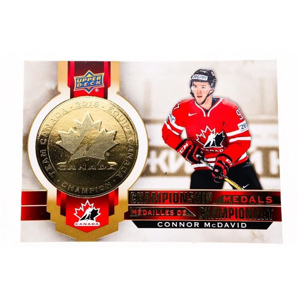 Champion Ship Medals - Gold Medal Card - Connor McDavid 2021-2022