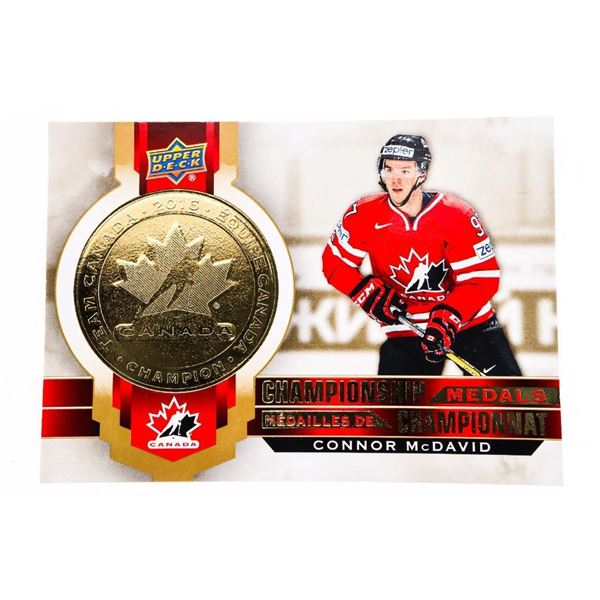 Champion Ship Medals - Gold Medal Card - Connor McDavid 2021-2022