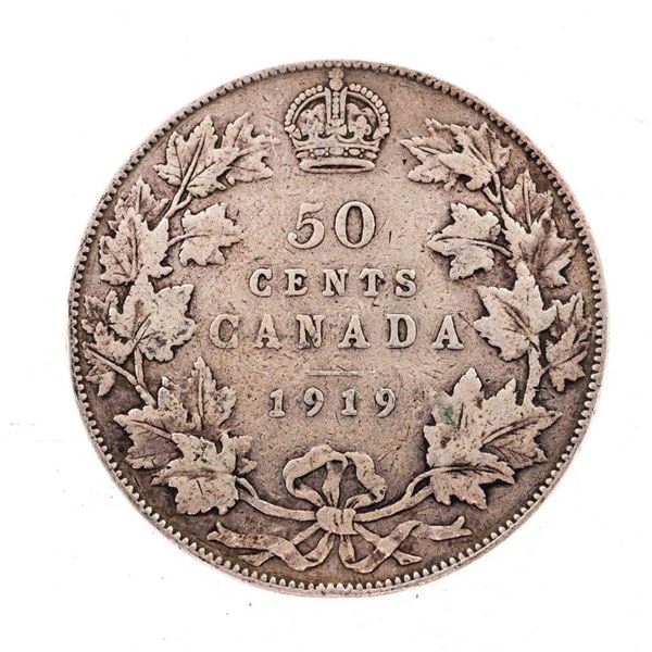 1919 Canada Silver 50 Cents