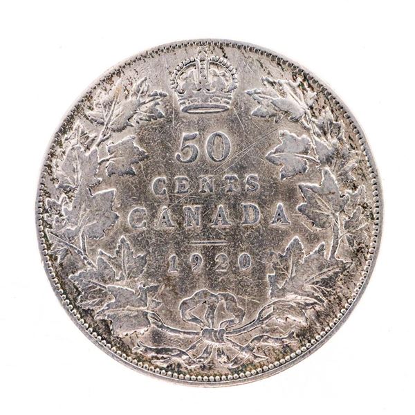 1920 Canada Silver 50 Cents